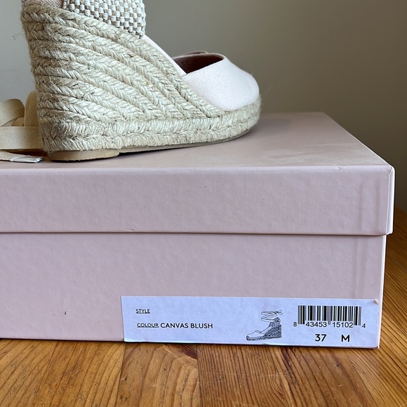 NIB Margaux x Gal Meets Glam Blush Pink Espadrilles 37M - Picture 6 of 11